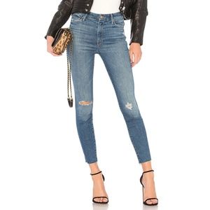 Mother Denim High Waisted Looker Ankle Fray NWT Size 26 in Wild